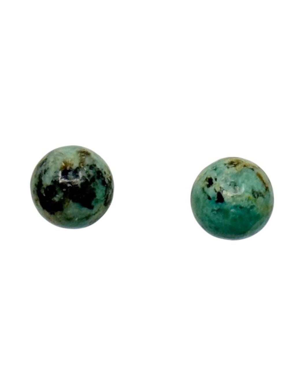 Hand Made sterling silver turquoise bead stud earrings - GM1018